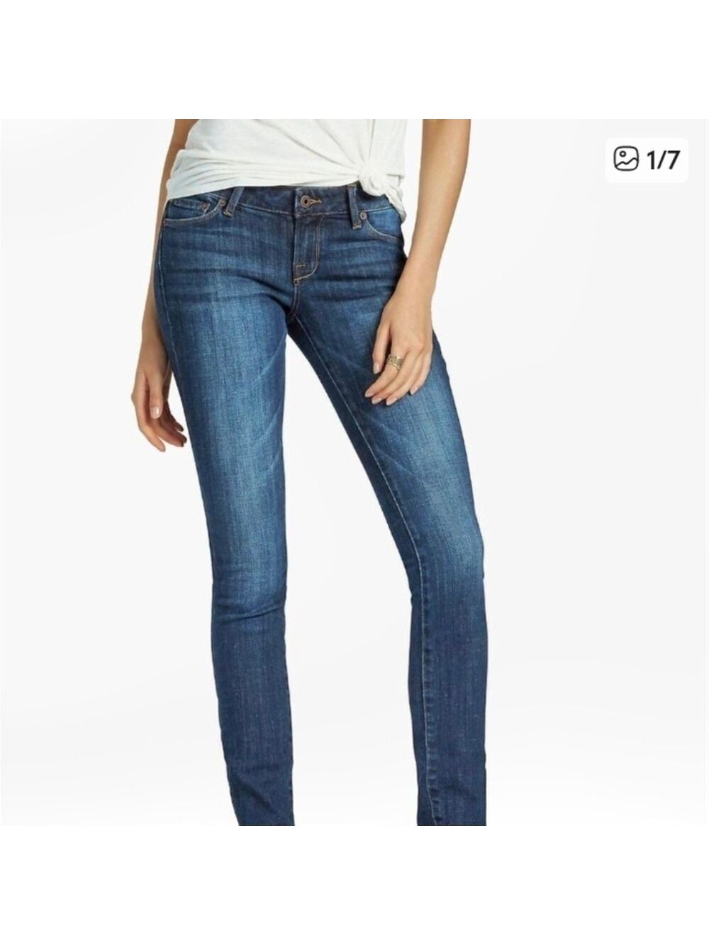 Lucky Brand Raw Hem Lolita Skinny Ankle Jeans Size 2/26